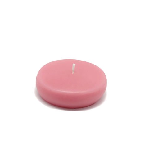 Jeco 2 1/4 Inch Pink Floating Candles - Bulk Pack of 96 for Weddings, Spa, Bath & Home Decor
