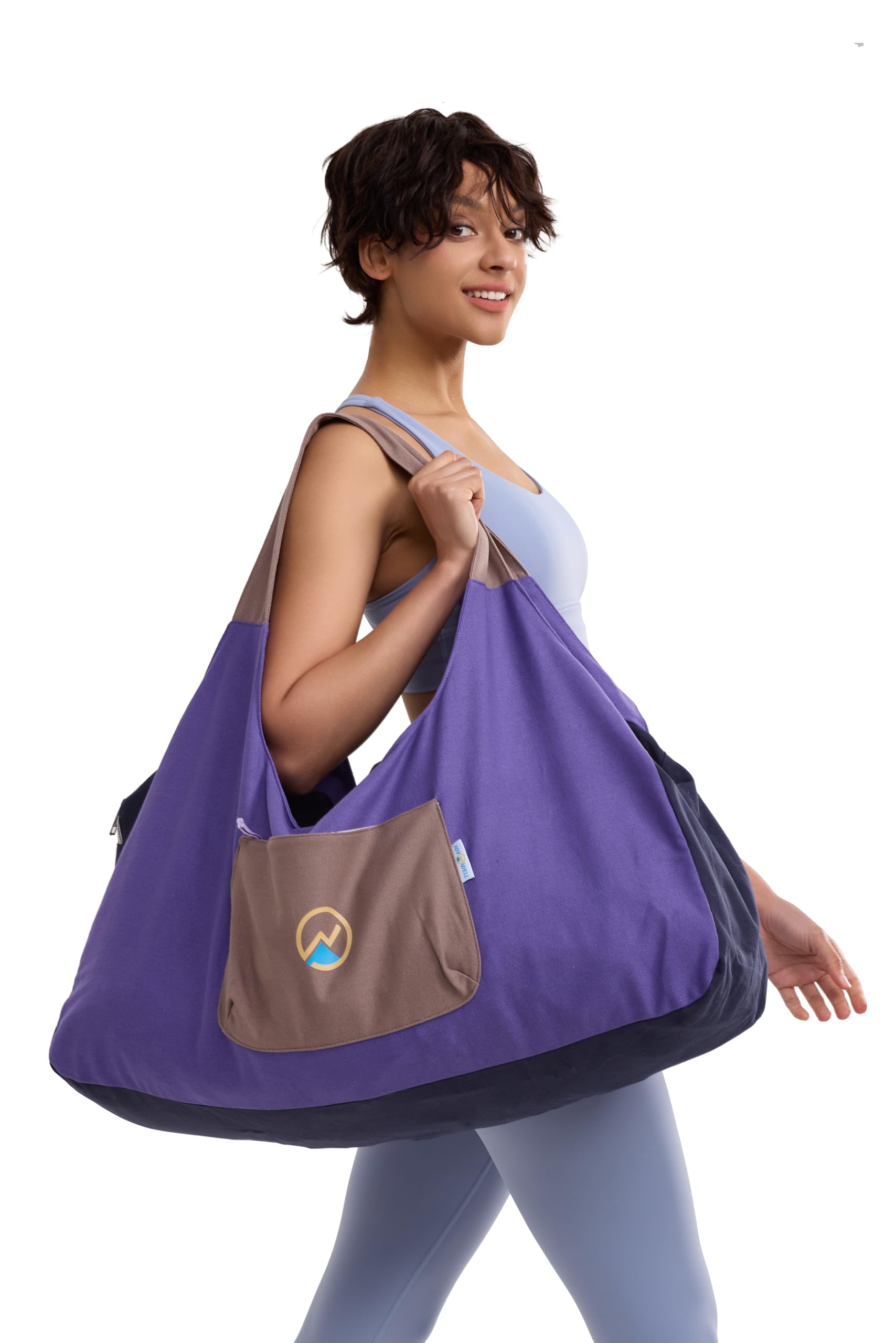 JoYnWell Large Yoga Mat Bag Carrier for Men & Women - Stylish Tote with 4 Pockets | Durable Yoga Mat Bag Fits All Accessories | Lightweight & Easy to Carry (30 Inch) - Perfect for Yoga Class, Gym, Travel & Outdoor Activities