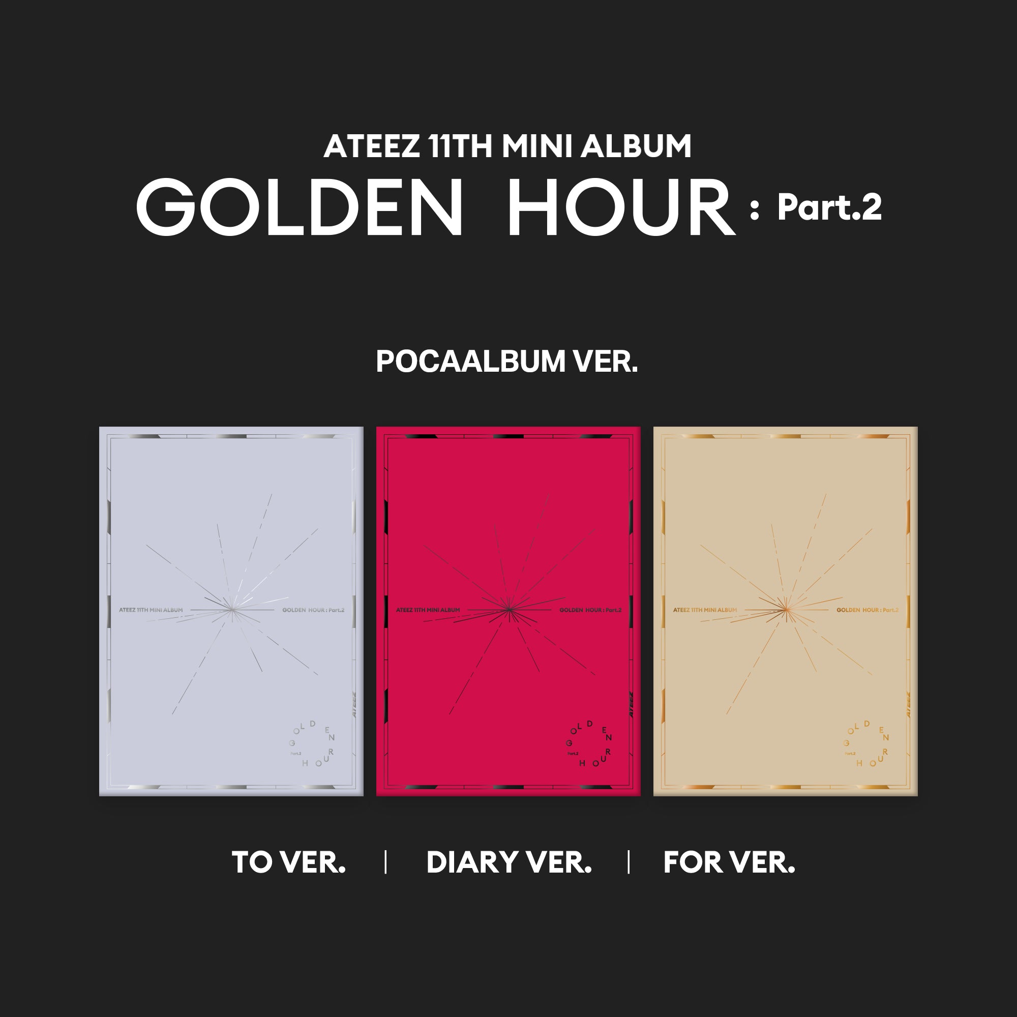 ATEEZ 11th Mini Album 'GOLDEN HOUR : PART.2' (POCA) - Kpop Merchandise for Fans, Collectors & Music Lovers | Perfect for Gifts, Concerts & Kpop Collections
