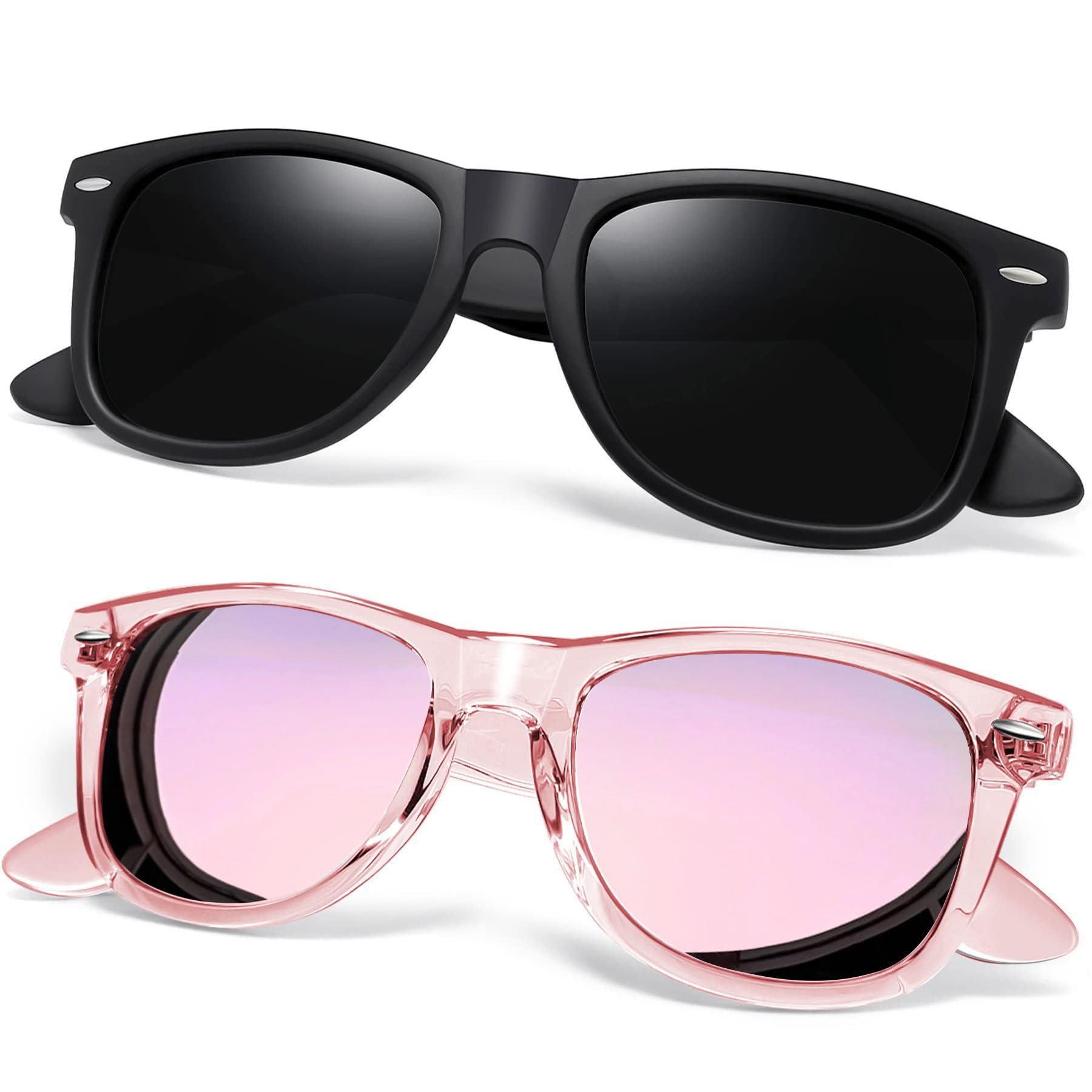 Joopin Square Polarized Sunglasses for Men & Women - UV Protection, Trendy Designer Shades for Outdoor, Driving, Beach & Fashion