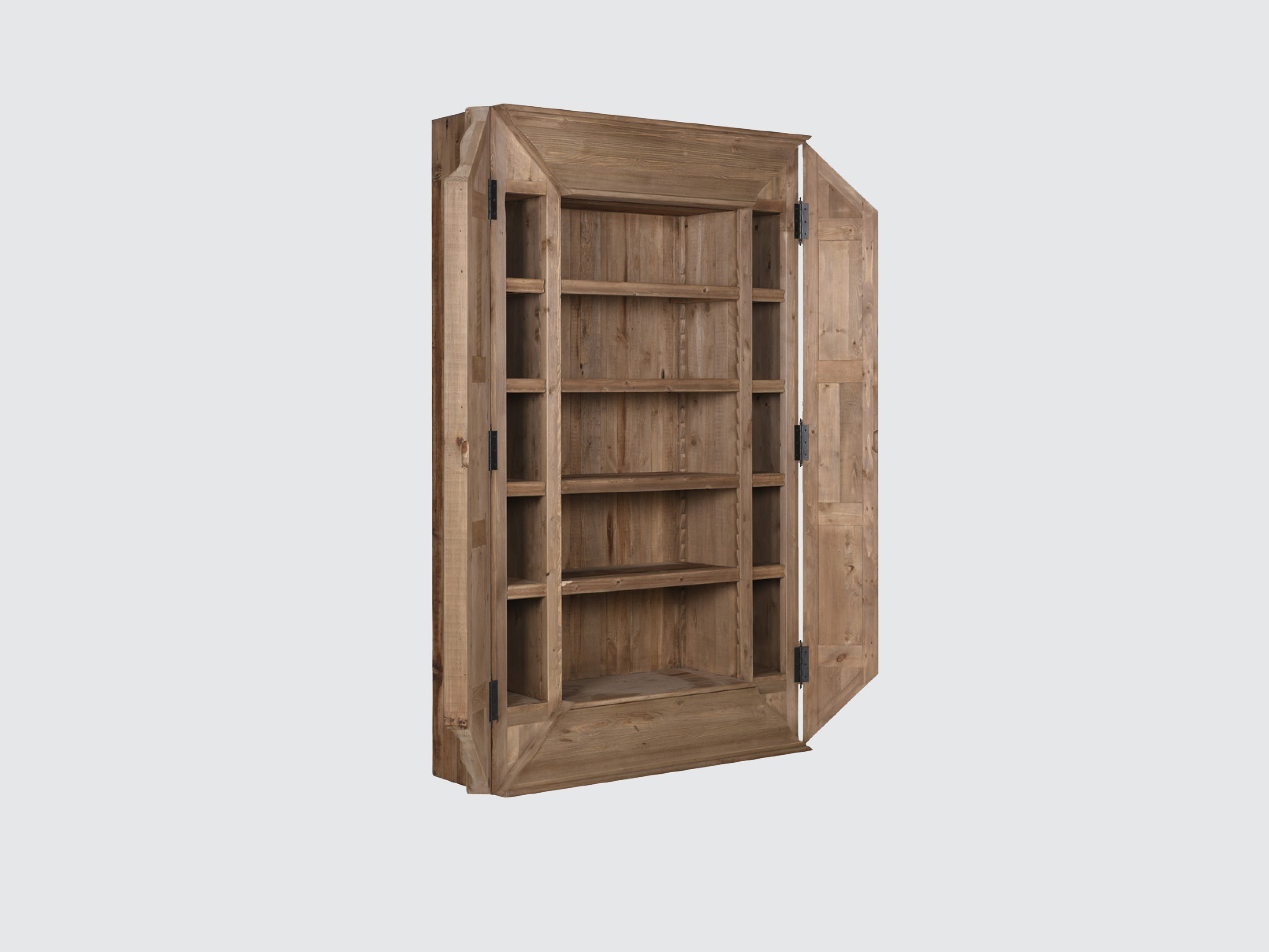 Modern Ridge Bookcase - Sturdy Wooden Bookshelf for Home & Office - Perfect for Living Room, Bedroom, and Study Organization