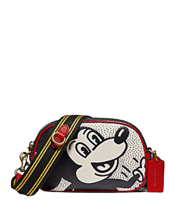Coach Disney Mickey Mouse X Keith Haring Badge Camera Crossbody Bag - Stylish Mini Shoulder Purse for Women, Perfect for Travel, Shopping & Everyday Use