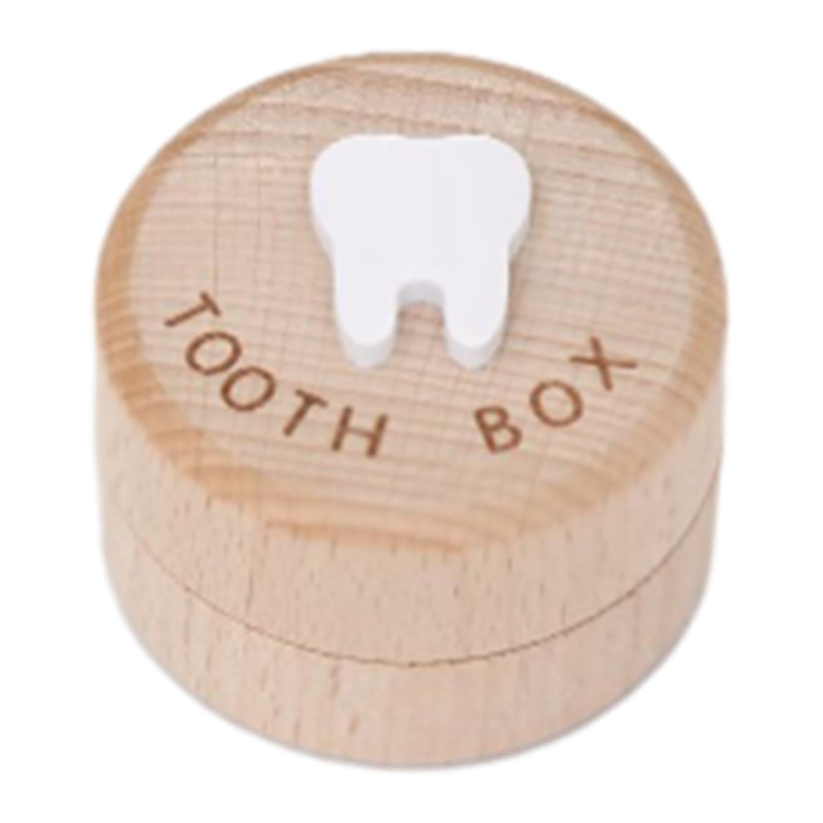 Wooden Baby Tooth Keepsake Box for Boys & Girls - First Tooth Memory Storage Container | Fairy Tooth Saver Gift for Baby Shower, Birthday & Special Occasions | Perfect for Preserving Childhood Memories & Milestones