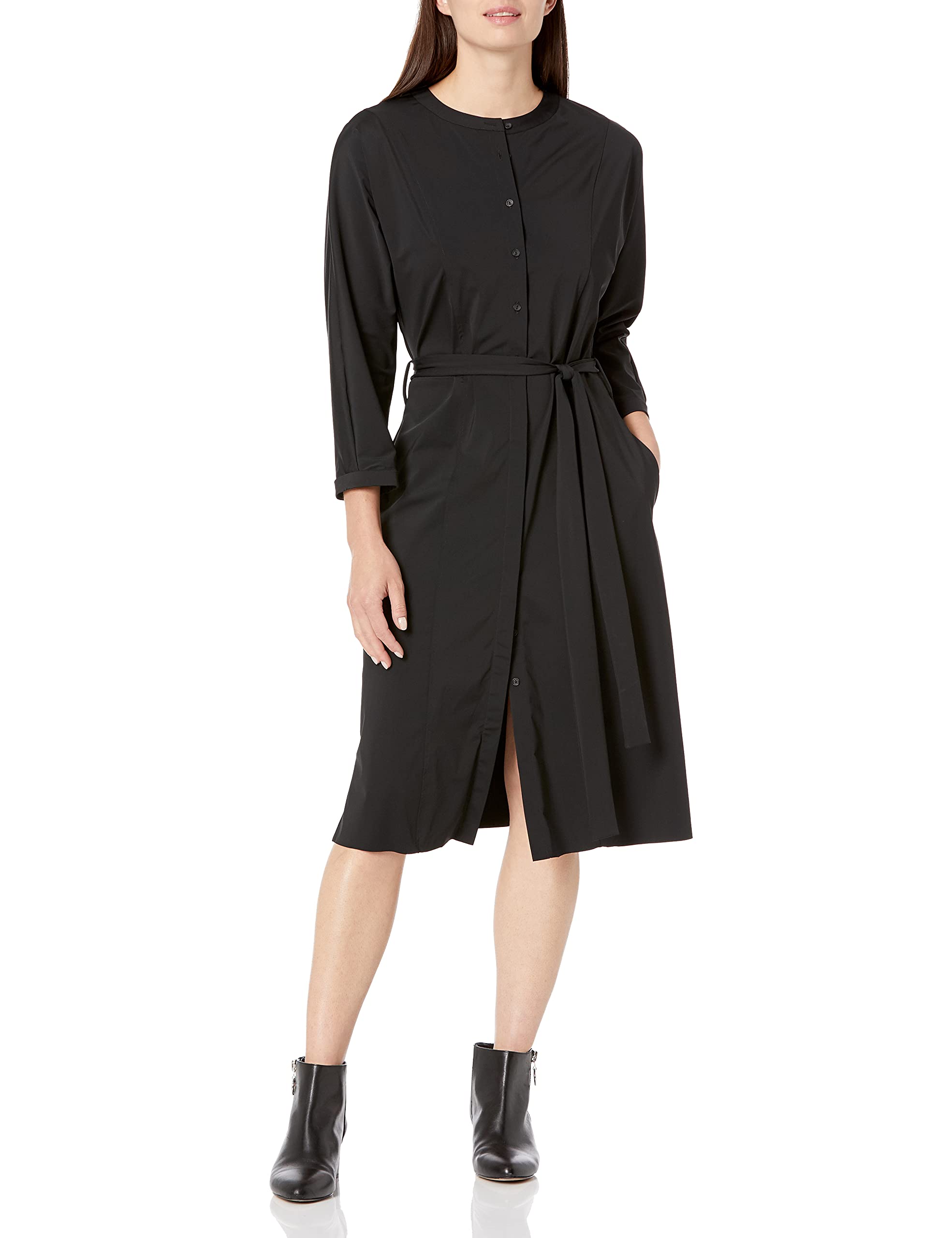 Lyssé Women's Tilden Dress - Flowy Summer Midi Dress with Pockets, Casual & Elegant for Beach, Brunch, and Date Nights