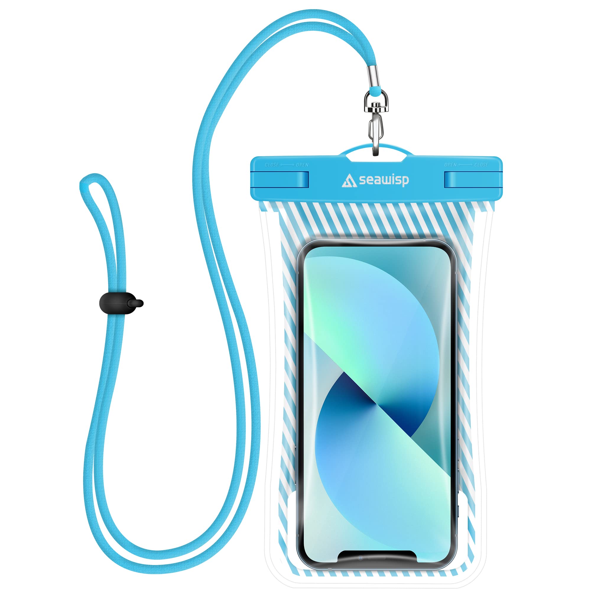 **Seawisp Universal Waterproof Phone Case - Floating Pouch with Lanyard, Dry Bag for iPhone 14/13/12/11 Pro/XS/XR/X/Max/Mini & More (Up to 6.9