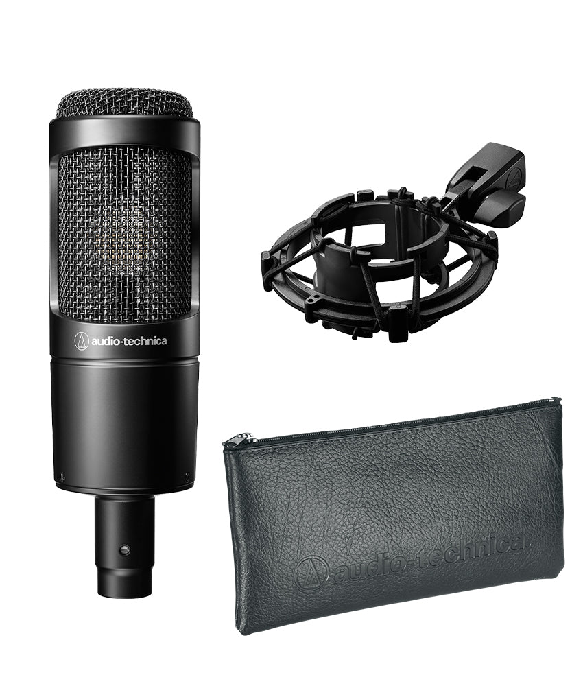 Audio Technica AT2035 Cardioid Condenser Microphone - Professional Studio Recording, Podcasting & Voice Overs (Side Address Design)