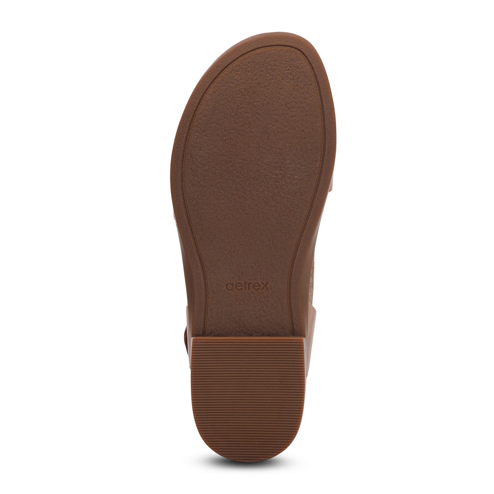 Aetrex Claire Women's Backstrap Sandal in Cognac Brown | Comfortable Orthopedic Sandals for Walking, Travel & Summer Outfits