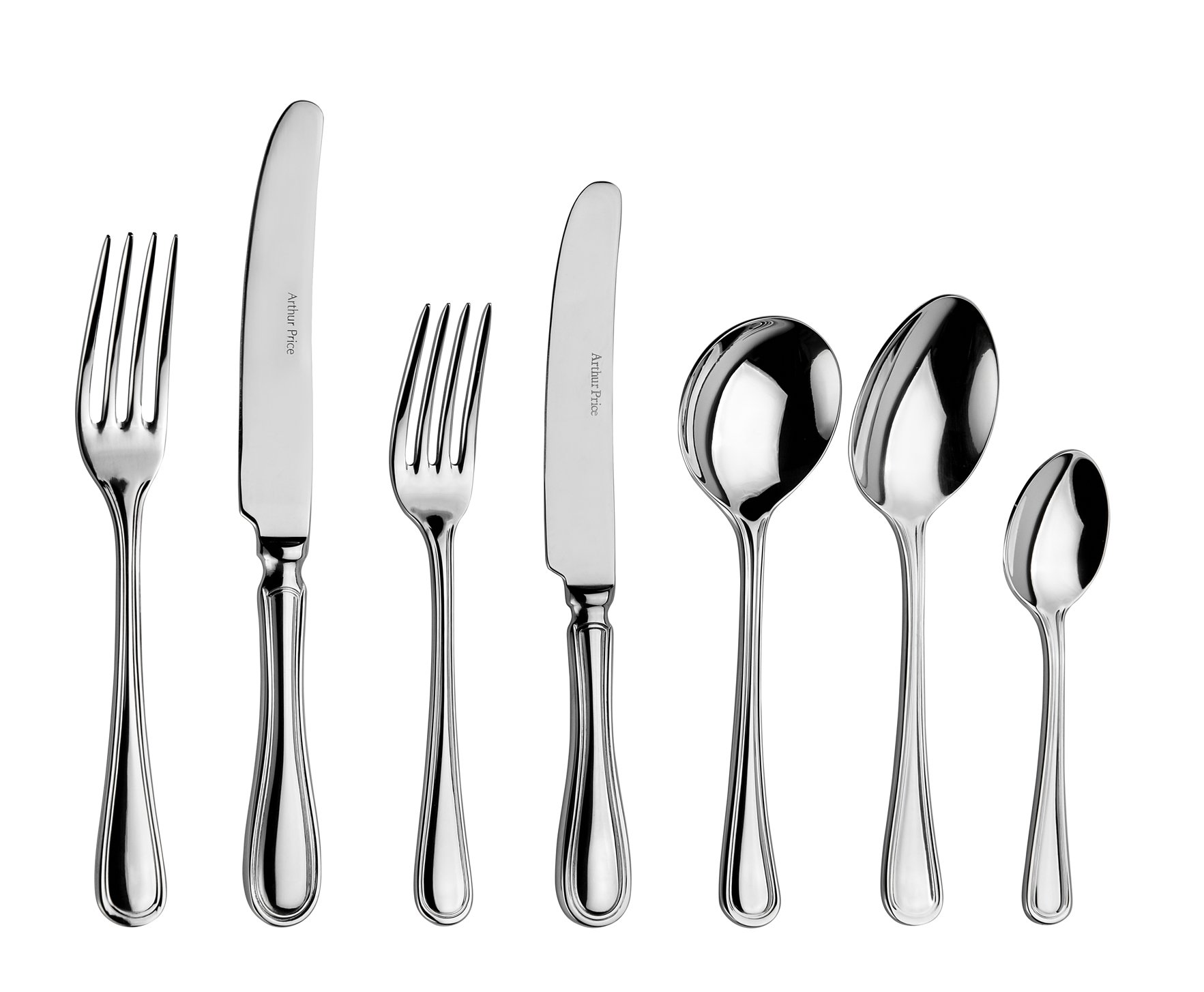 ZBRS4411 44-Piece 18/10 Stainless Steel Britannia Flatware Set - Premium Cutlery for Dining, Entertaining & Gifts | Elegant Tableware for Restaurants, Weddings & Home Use