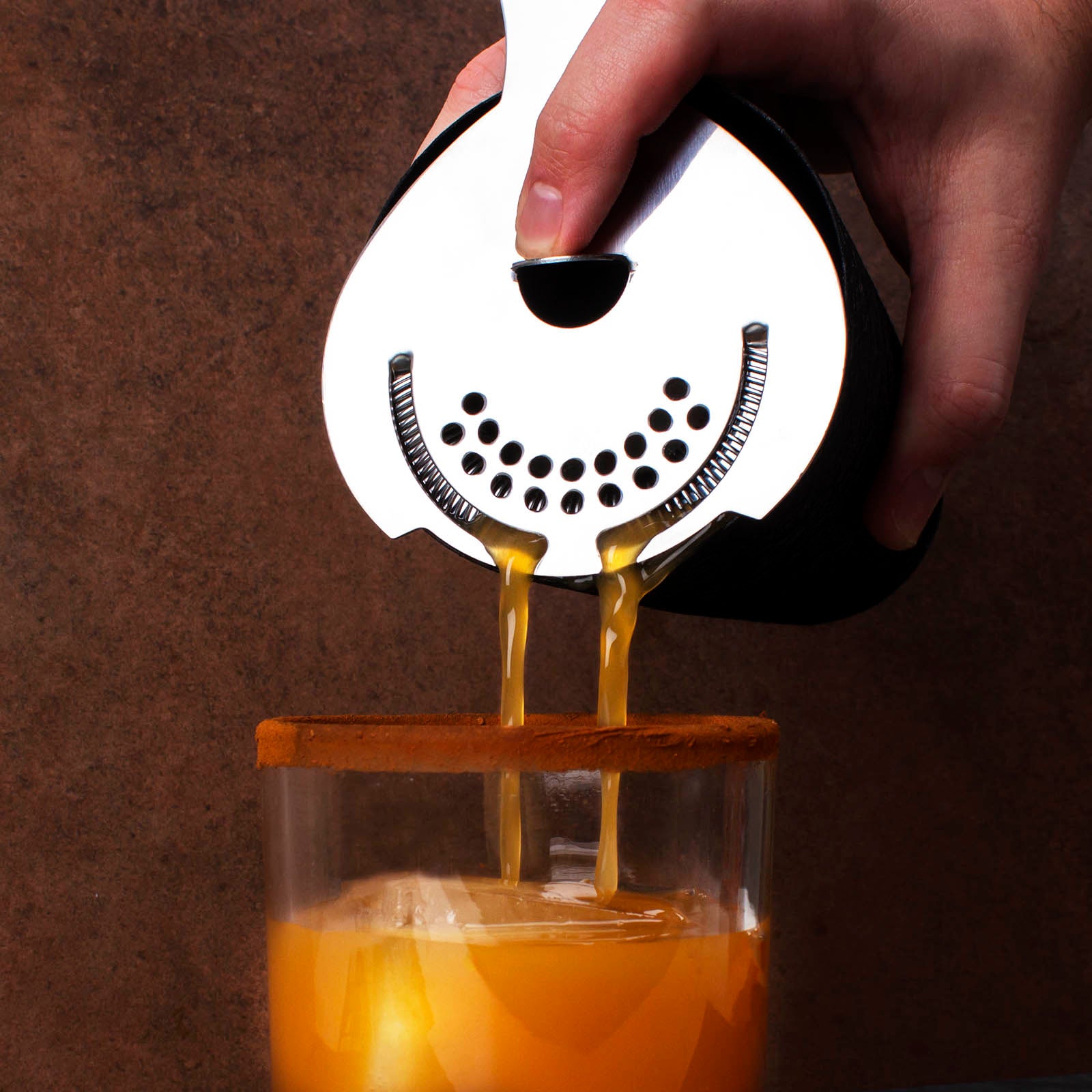BarConic® Short No Prong Cocktail Strainer - Premium Bar Tool for Mixing and Serving Cocktails, Perfect for Home Bars and Professional Bartenders