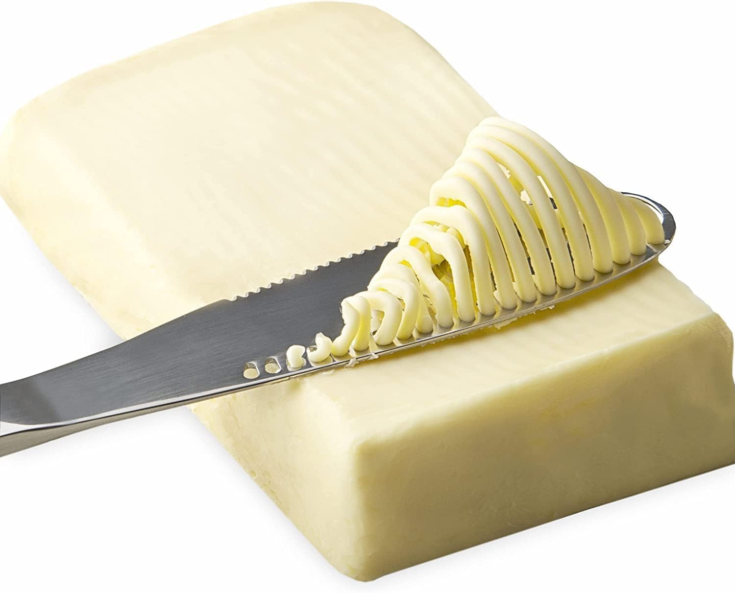 Premium Stainless Steel Butter Spreader Knife - 3-in-1 Multi-Function Kitchen Tool for Spreading, Cutting & Serving - Perfect for Breakfast, Baking & Entertaining