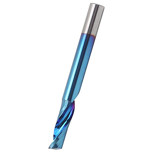 Industrial Single Flute Milling Cutter - High Precision CNC Carving Bit for Metal, Wood & Plastic - Perfect for CNC Machines, Engraving & DIY Projects