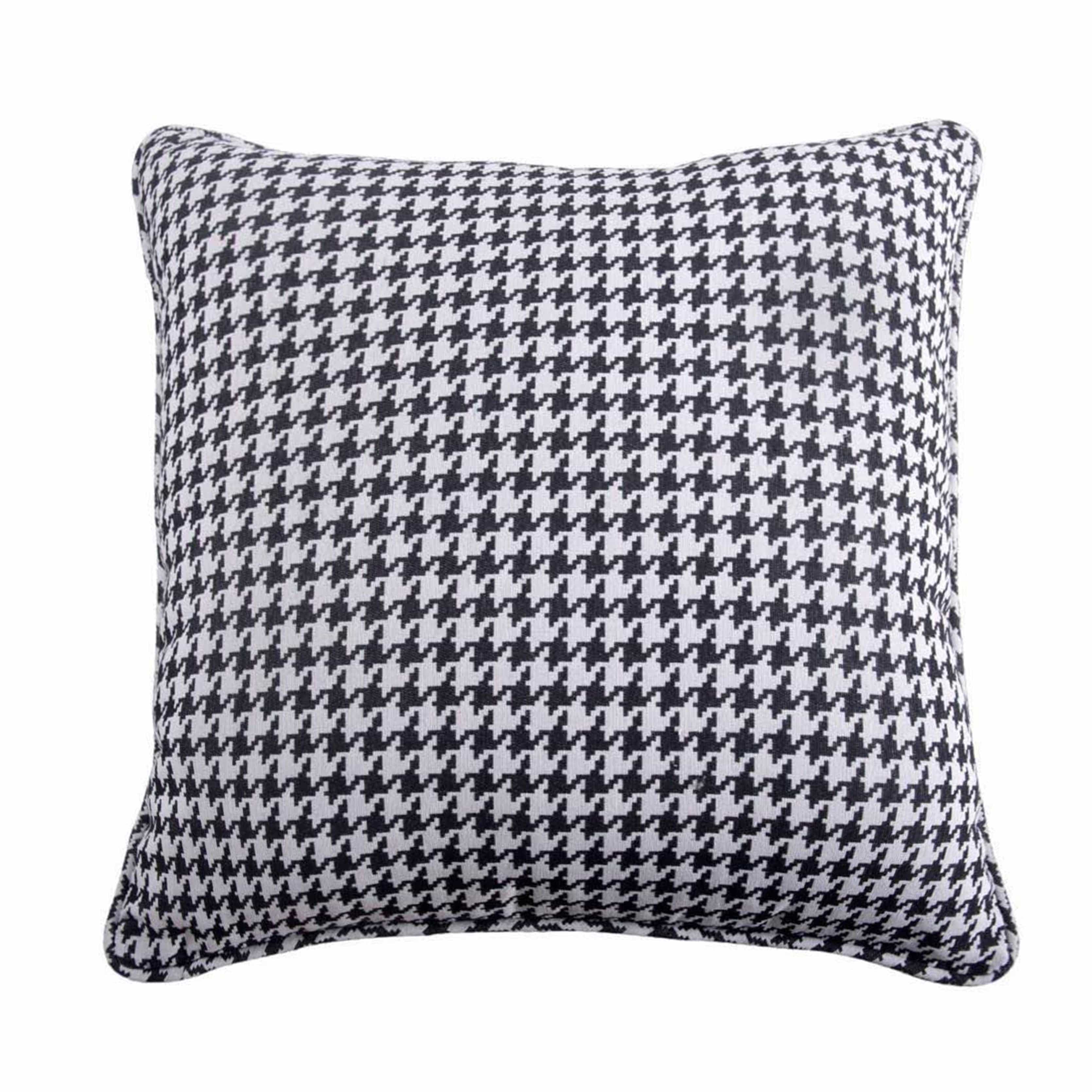 Hamilton Houndstooth Euro Sham Pillow Cover - Classic Checkered Design for Bedroom Decor, Sofa & Living Room Accent