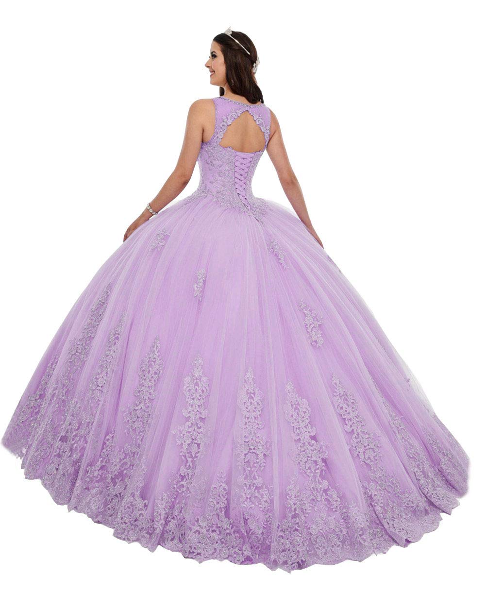 Emanni Women's Sleeveless Quinceanera Dress with Embroidery & Beading - Sweet 16 Party Dress for Girls, Evening Gown, Formal Occasion Wear - Perfect for Quinceañeras, Proms, Weddings & Special Events