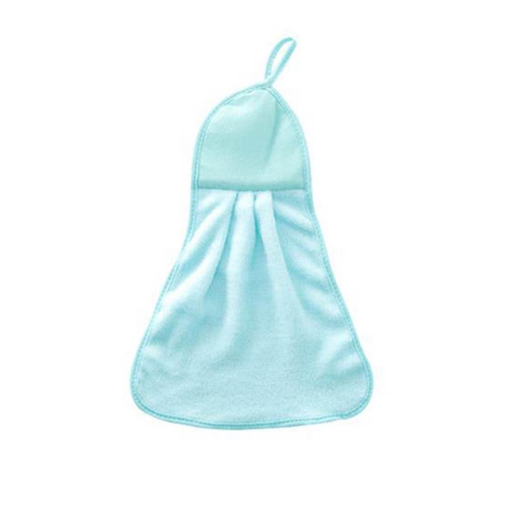 Soft Coral Fleece Kitchen Dish Towels - Super Absorbent Hand & Bathroom Towel for Drying, Dusting & Wiping (Blue) - Perfect for Kitchen Cleaning, Bathroom Use & Household Chores