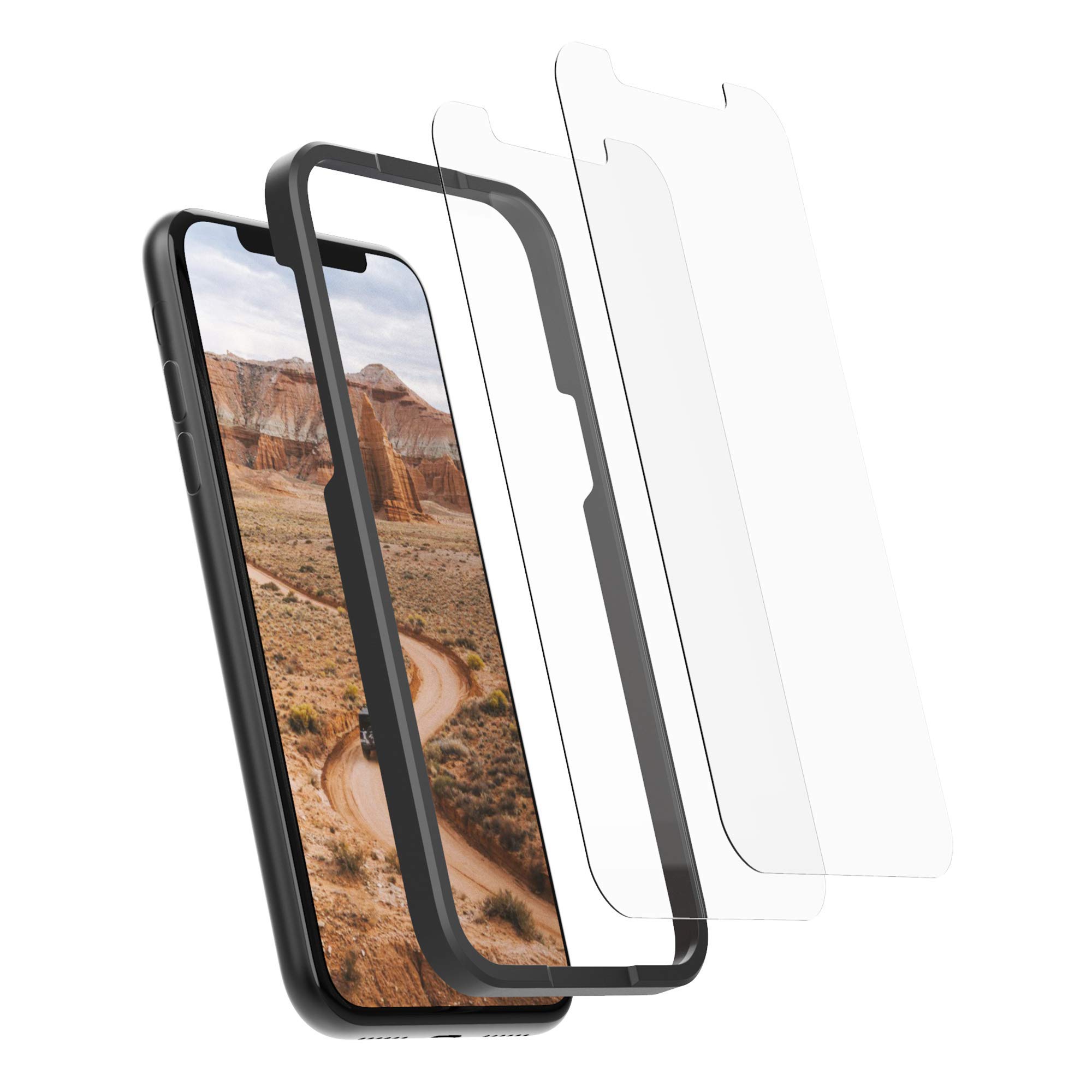Rokform iPhone 11 & XR Tempered Glass Screen Protector - 2 Pack, Active Touch, Shatterproof, HD Clear, Case Friendly - Perfect for Outdoor Adventures & Daily Use