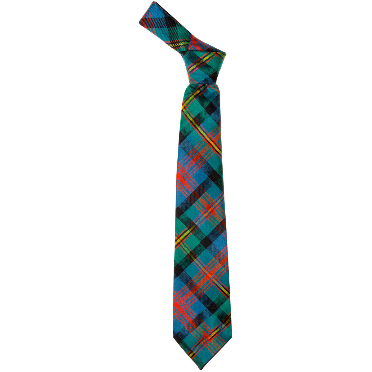 Logan Tartan Necktie - Classic Plaid Pattern Silk Tie for Men - Perfect for Weddings, Business Meetings & Formal Events