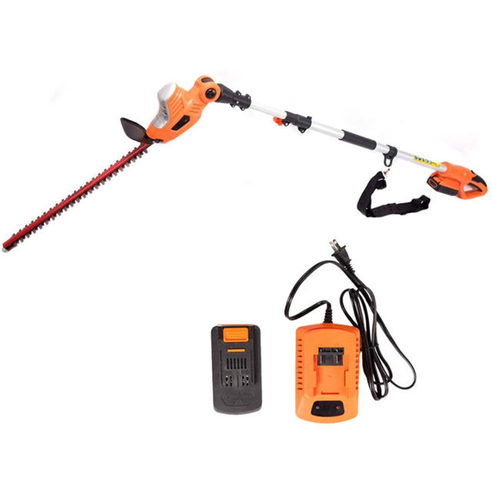 KEINXOW 20V Cordless Hedge Trimmer with 2.0Ah Battery & Fast Charger - Electric Bush & Shrub Trimming Tool for Gardening, Landscaping & Yard Maintenance