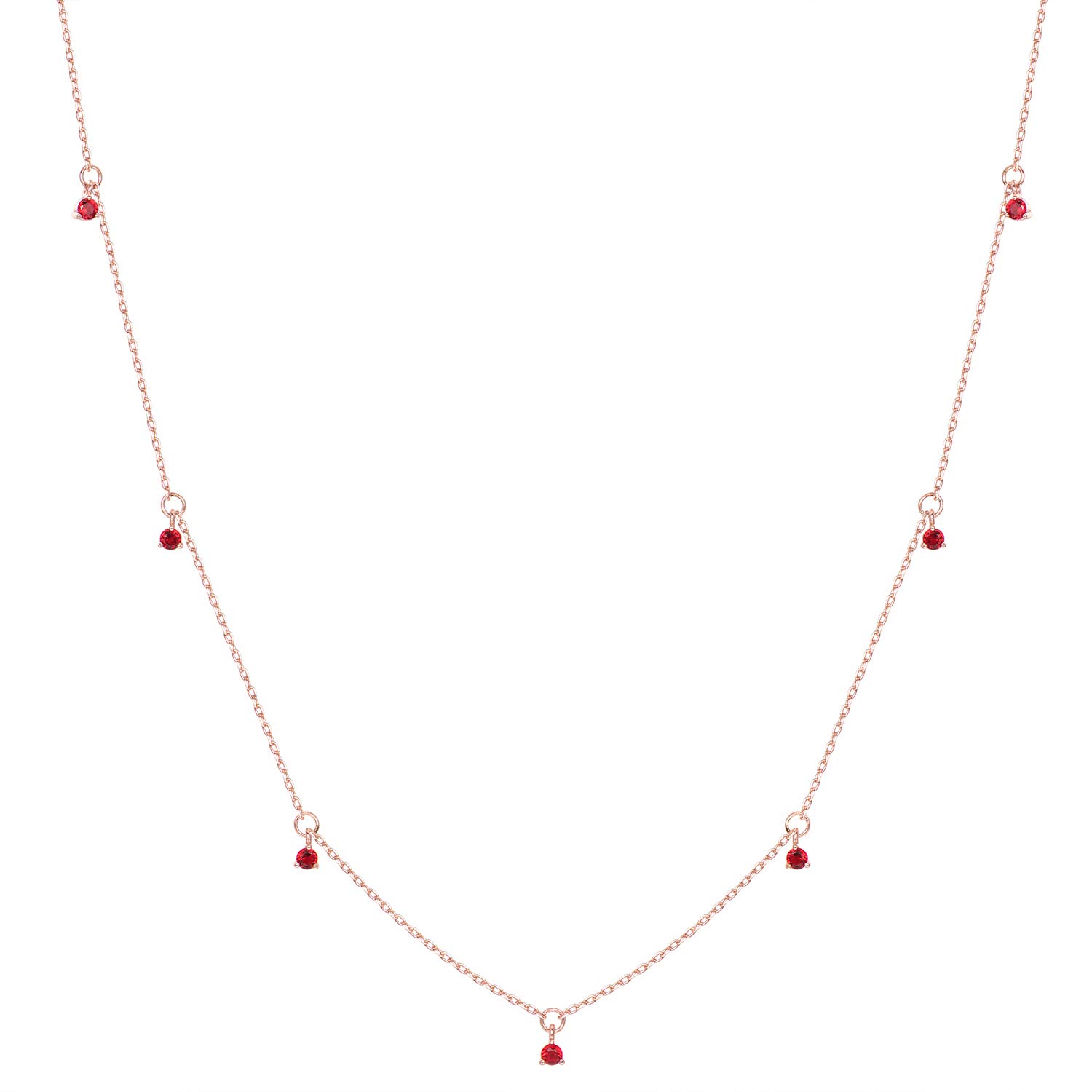 Elegant Dainty Dangle Cubic Zirconia Tiny Charm Choker Necklace for Women - Perfect for Date Night, Party & Everyday Wear