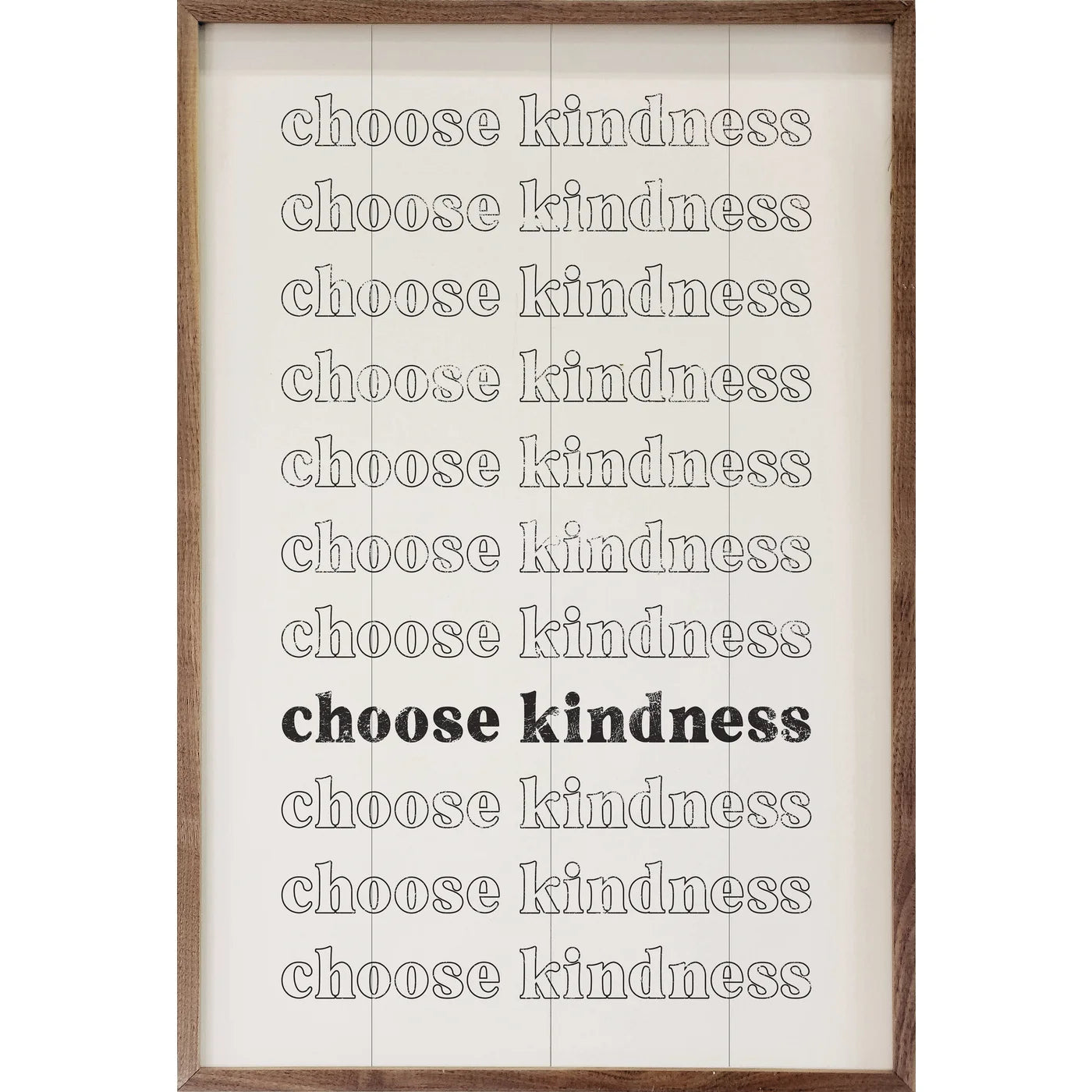 Choose Kindness White Wood Framed Print - Inspirational Wall Art for Home, Office & Gifts - Perfect for Living Room, Bedroom Decor & Housewarming Presents