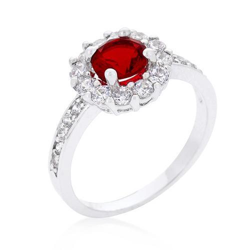 Exquisite Ruby Red Halo Engagement Ring - 14K Gold Vintage Style Wedding Band for Women - Perfect for Proposals, Anniversaries & Romantic Occasions