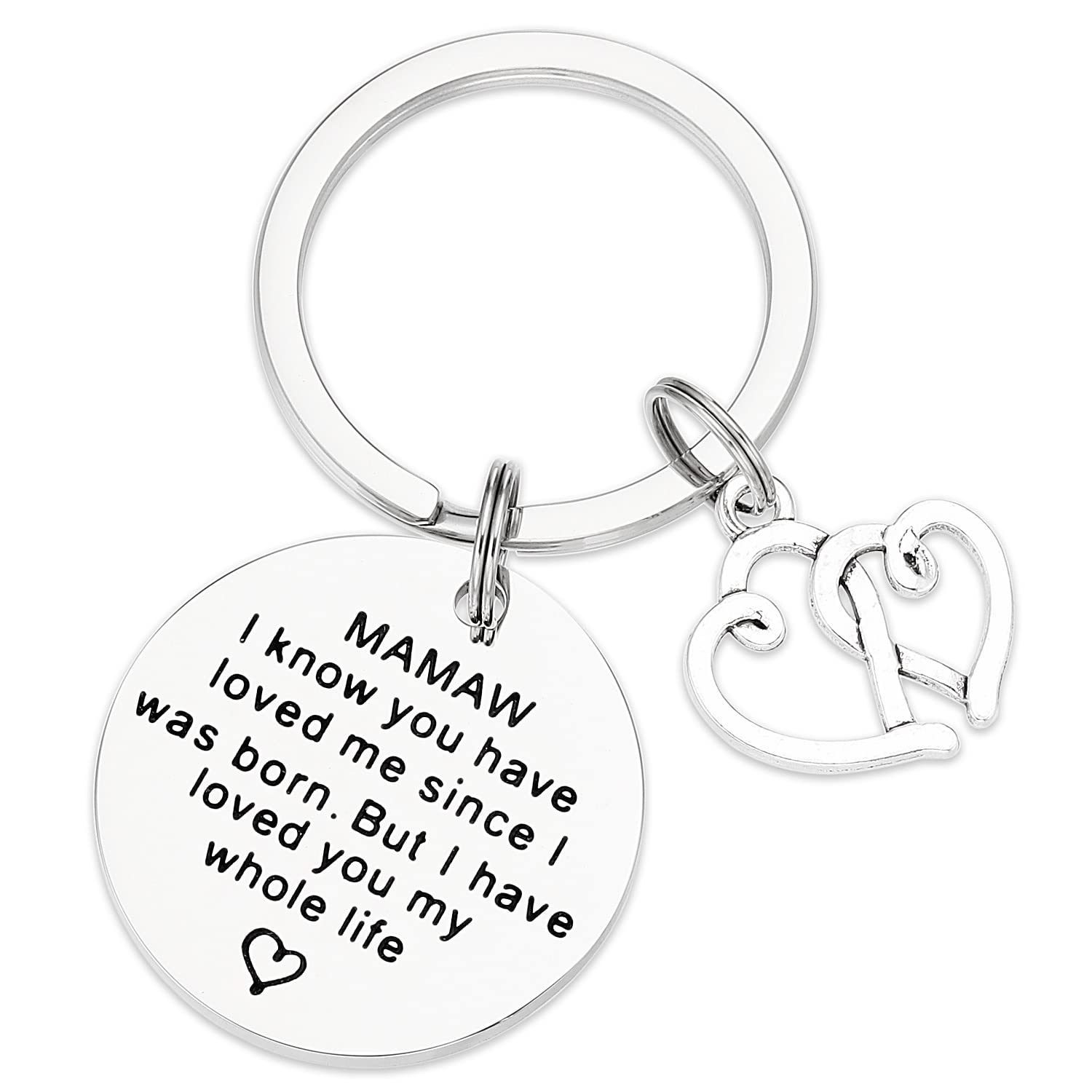 Mamaw Gifts Keychain for Women - Best Mamaw Ever Keychain Gift for Grandmothers, Birthday, Christmas, and Everyday Use