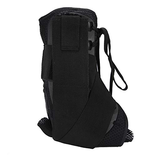 Elastic Adjustable Ankle Brace with Thickened Plastic Plates - Quick-Drying 360-Degree Support for Sprains & Swelling Relief (Medium) - Ideal for Running, Basketball & Injury Recovery