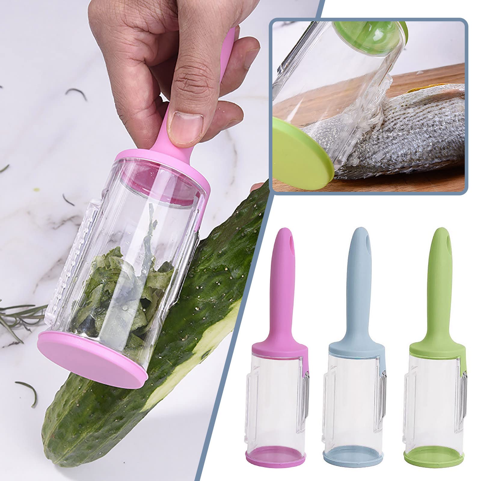 Premium Stainless Steel Multi-Purpose Vegetable Peeler with Storage Box - Perfect for Carrots, Potatoes, and Fruits - Essential Kitchen Gadget for Easy Meal Prep and Healthy Cooking