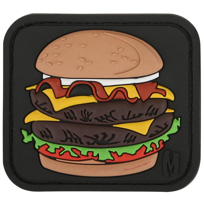 Burger Morale Patch - Embroidered Iron-On Patch for Military, Tactical Gear & Backpacks - Perfect for BBQ Lovers & Grill Enthusiasts