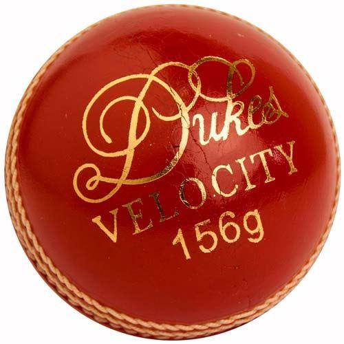 Dukes Velocity Cricket Ball - Professional Grade Leather Cricket Ball for Matches & Practice | Perfect for Fast Bowling, Training & Competitive Play
