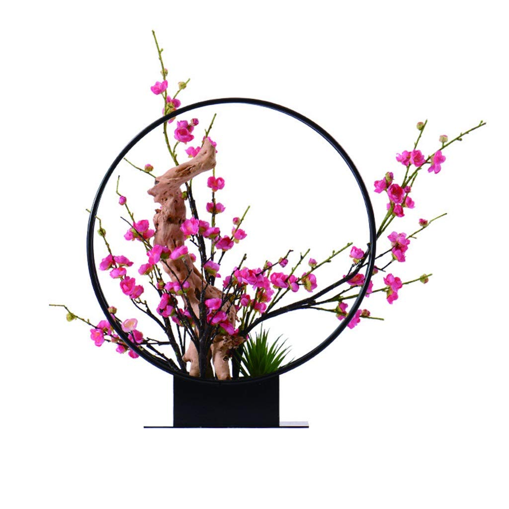 XXCCHH Artificial Fake Flowers - Realistic Plum Blossom Potted Plants for Home, Office & Hotel Decor - Elegant Table Centerpiece for Living Room, Lobby & Workspace