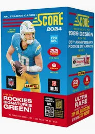 2024 Panini Score Football Blaster Box - 24 Packs with 8 Cards Each - Collectible NFL Trading Cards for Fantasy Football Fans - Perfect for Game Day, Trading, and Display Collections