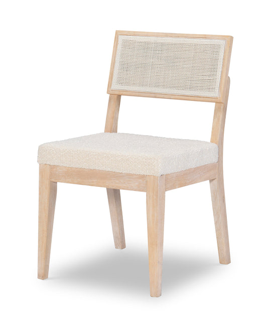 Biscayne Woven Back Side Chairs (Set of 2) - Beige Rattan Dining Chairs for Kitchen, Patio, or Breakfast Nook - Comfortable & Stylish Seating Solution