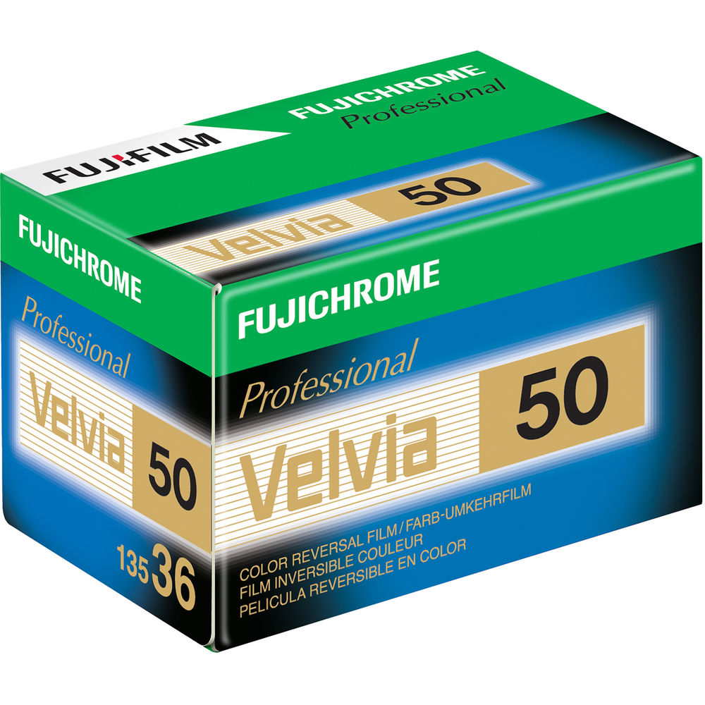 Fujichrome Velvia 50 135-36 Color Slide Film (1 Roll) - Professional Photography, Landscape & Nature Shots, Vibrant Colors