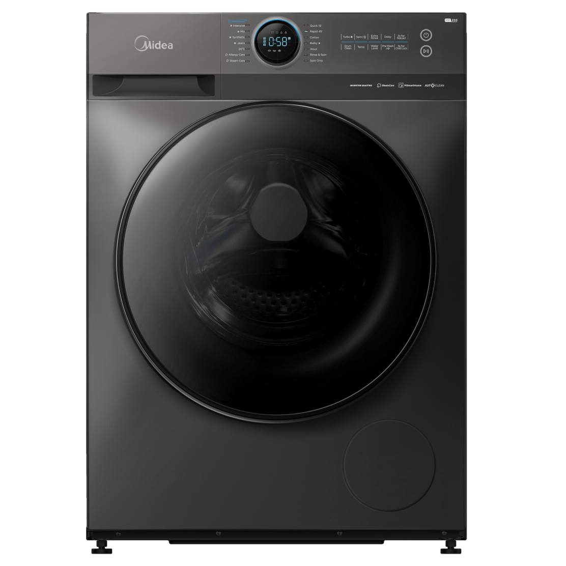 MF200W120WB 12KG Front Load Washing Machine - Energy Efficient, Large Capacity Laundry Washer for Home & Apartment Use