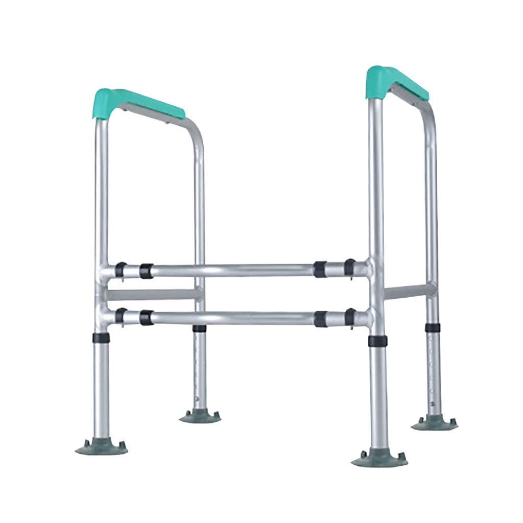Uncle Sam LI UK Adjustable Height Non-Slip Freestanding Toilet Grab Bar - Bathroom Safety Handrail & Shower Stool Chair for Elderly & Pregnant Women - Ideal for Bathroom Safety, Fall Prevention & Mobility Assistance