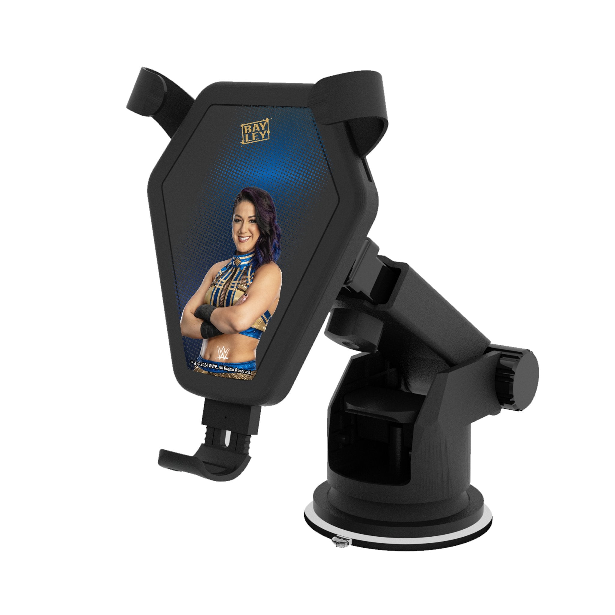 Bayley Superstar Fast Wireless Car Charger - Qi Certified 10W Charging Pad for iPhone, Samsung, Android - Perfect for Road Trips & Commuting