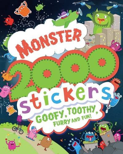Monster 2000 Stickers Activity Book for Kids - Fun Learning & Creative Play | Perfect for Birthday Gifts, Classroom Rewards & Travel Entertainment