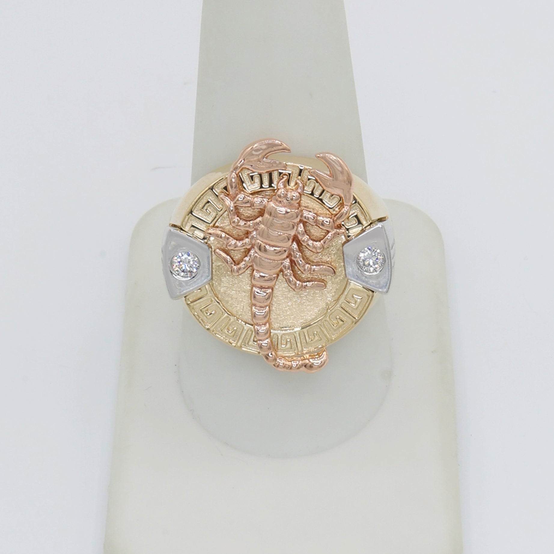 14K Gold Men's Scorpion Ring with CZ Stones - Stylish Zodiac Jewelry for Gifts, Parties & Everyday Wear - JTJ™ Collection