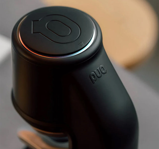 Puq Press Pro Gen 6 Automatic Coffee Tamper - Professional Espresso Tamping Tool for Baristas & Home Brewing - Perfect for Coffee Shops, Home Kitchens & Gifts