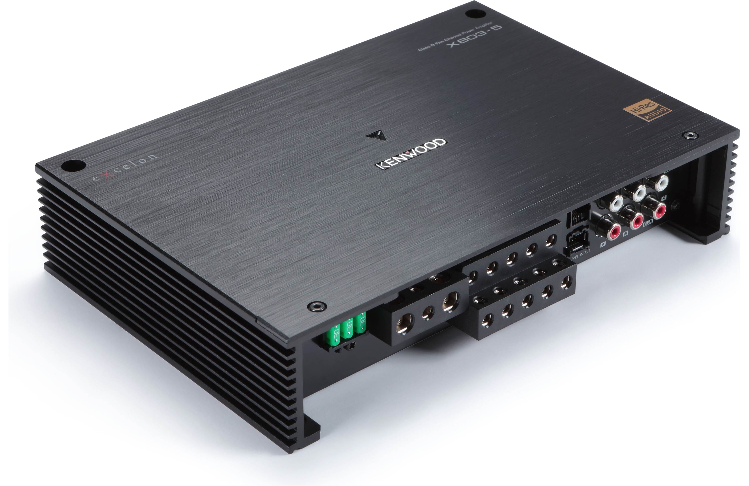 Kenwood Excelon X803 5-Channel Class D Car Amplifier - 1000W High Power Audio System for Cars, Trucks & SUVs - Perfect for Upgrading Your Vehicle Sound System