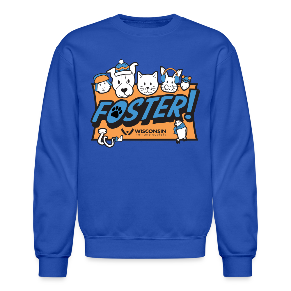 Foster Winter Logo Crewneck Sweatshirt - Cozy Pullover for Men & Women - Perfect for Casual Wear, Cold Weather & Holiday Outfits