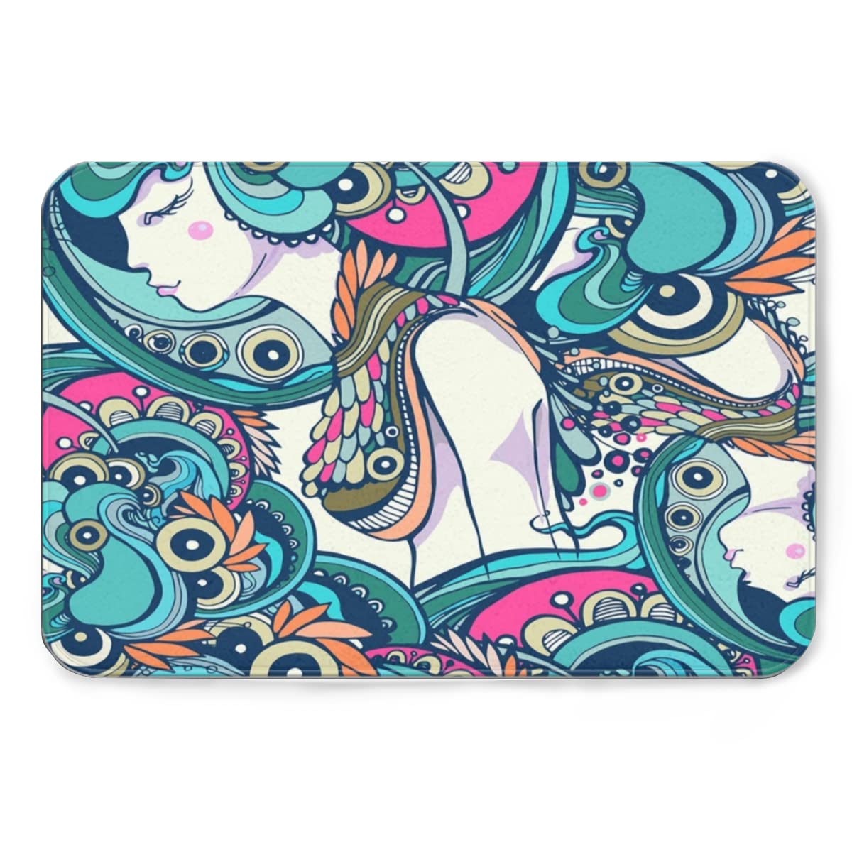 Non-Slip Flannel Mat - Soft Absorbent Kitchen & Bathroom Rugs, Durable 24x36 Inch Carpet for Living Room, Bedroom - Perfect for Cozy Home Decor and Thoughtful Gift for Girls