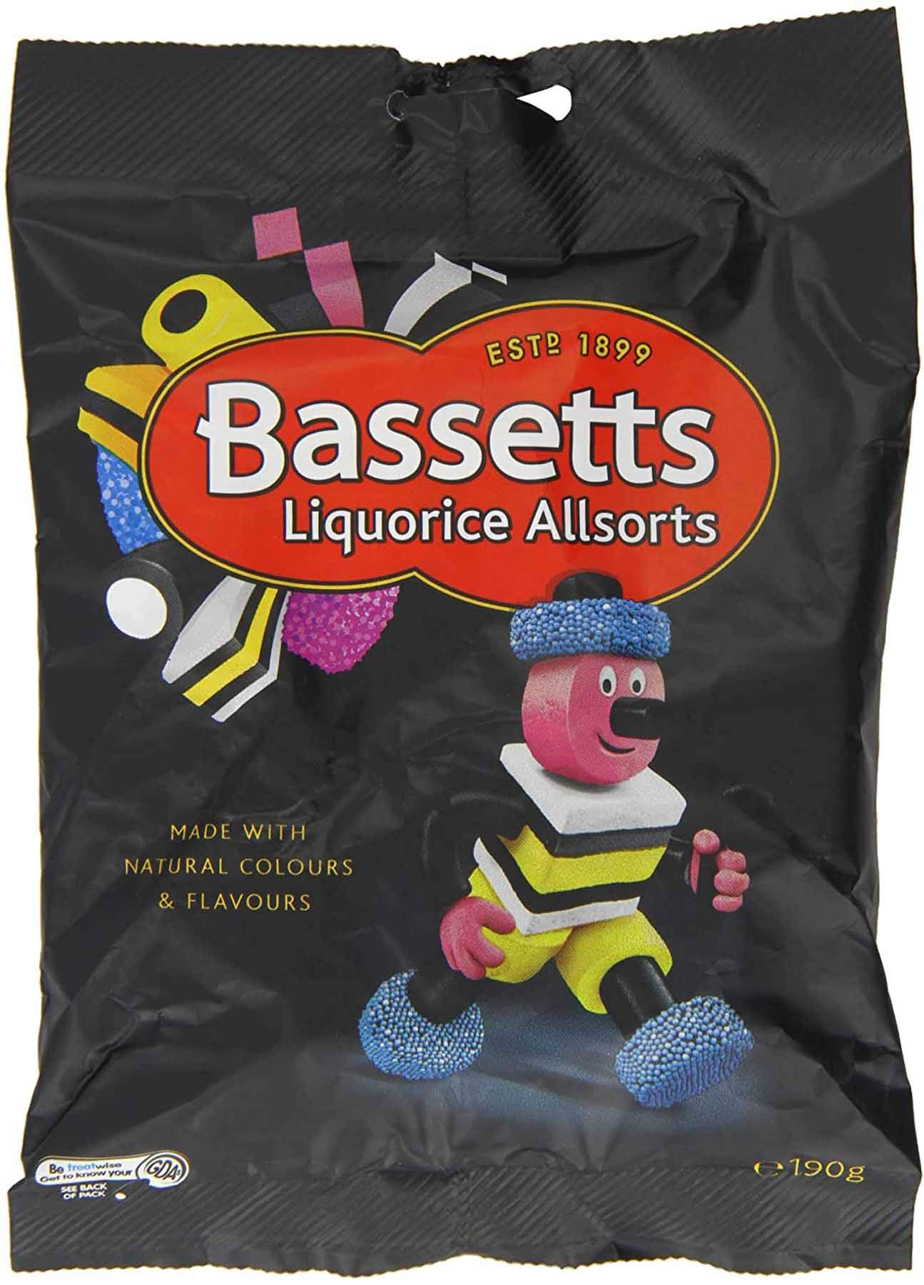 Bassett's Liquorice Allsorts Candy - 190g Bag | Classic British Licorice Mix | Perfect for Gifts, Parties & Movie Nights