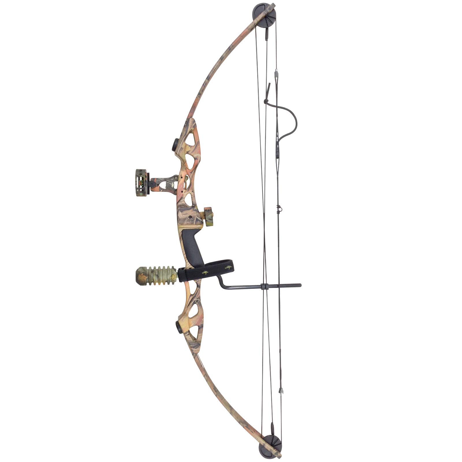 55 lb Compound Bow with Camo Finish & Accessories - Perfect for Hunting, Target Practice & Outdoor Archery