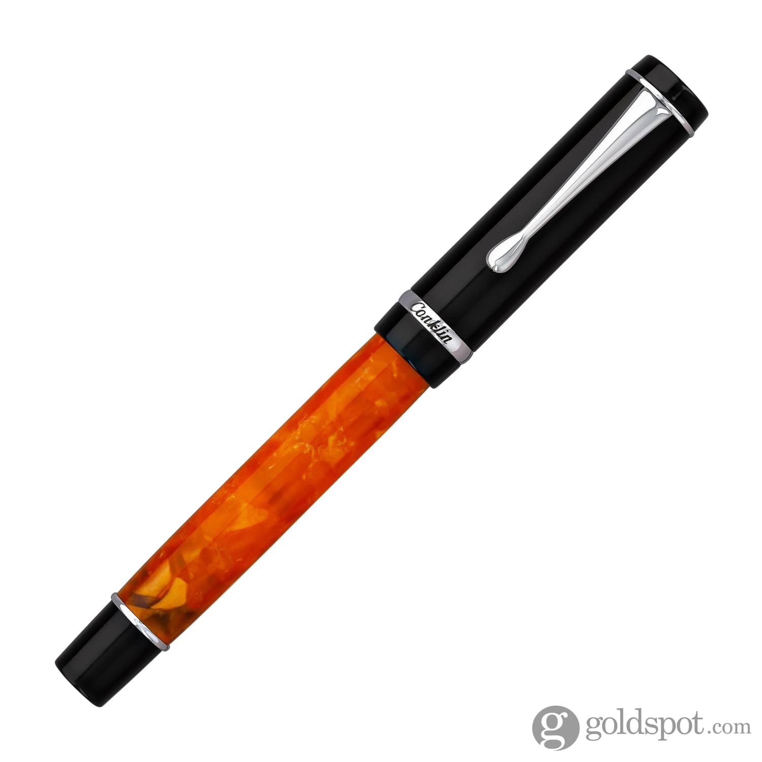 Conklin Duragraph Fountain Pen - Orange Nights Finish, Medium Nib, Classic Design for Smooth Writing | Perfect for Journaling, Note-Taking & Gift Giving