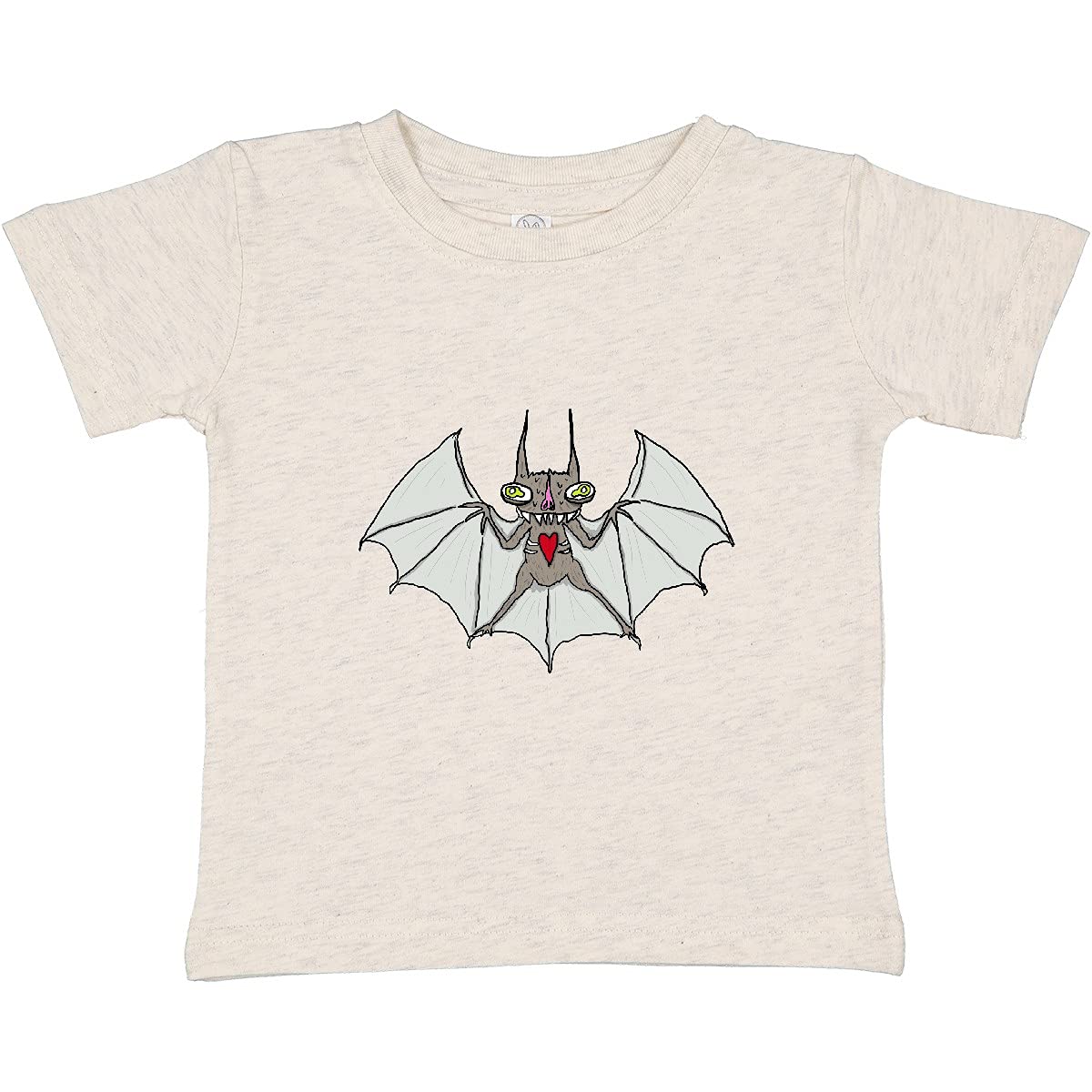 Inktastic Crazy Bat Baby T-Shirt by Gus Fink Studios - Cute Halloween & Gothic Baby Outfit for Boys & Girls