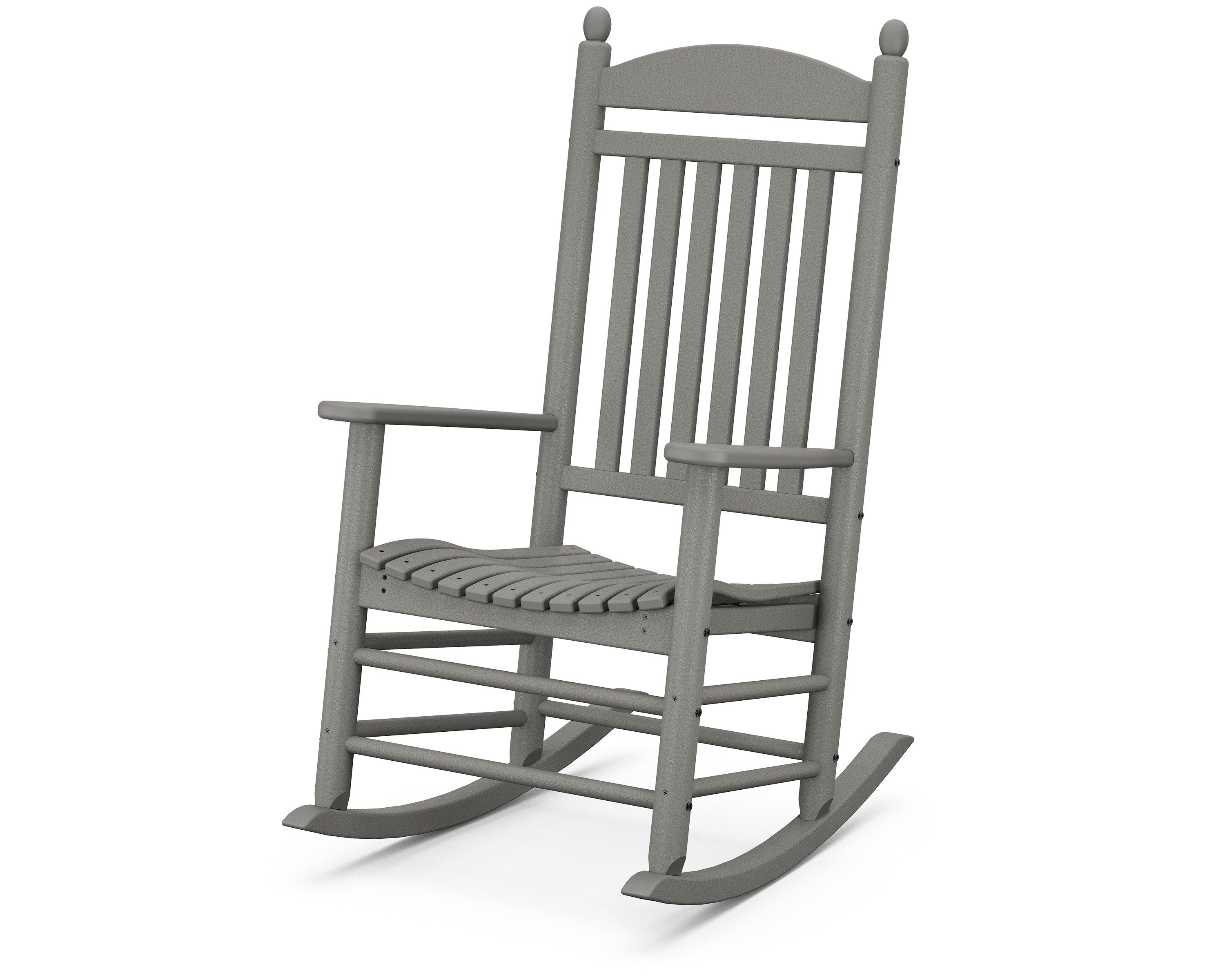 POLYWOOD Jefferson Rocker - Durable Outdoor Rocking Chair with Weather-Resistant HDPE Material, Perfect for Patio, Garden, and Porch Relaxation