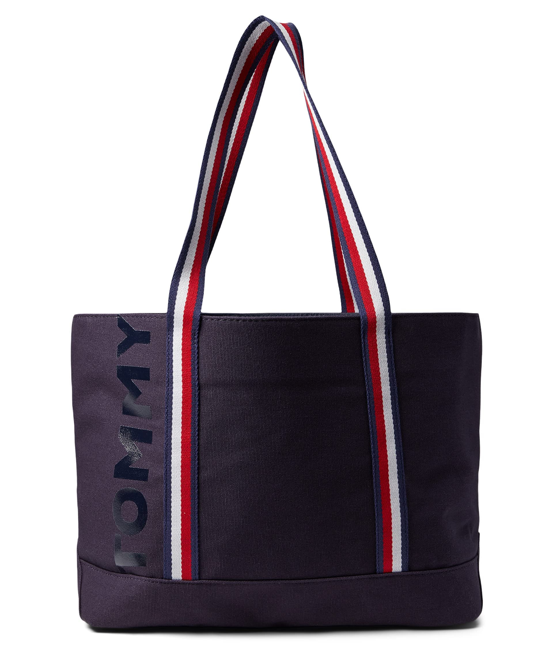 Tommy Hilfiger Lara II Tote Bag for Women - Navy/Red/White Striped Designer Handbag - Perfect for Work, Travel & Everyday Use