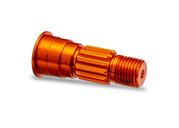 High-Quality Aluminum Front Stub Axle - Durable Orange Replacement Part for Off-Road Vehicles & Trailers | Perfect for Jeep, Truck, and ATV Upgrades