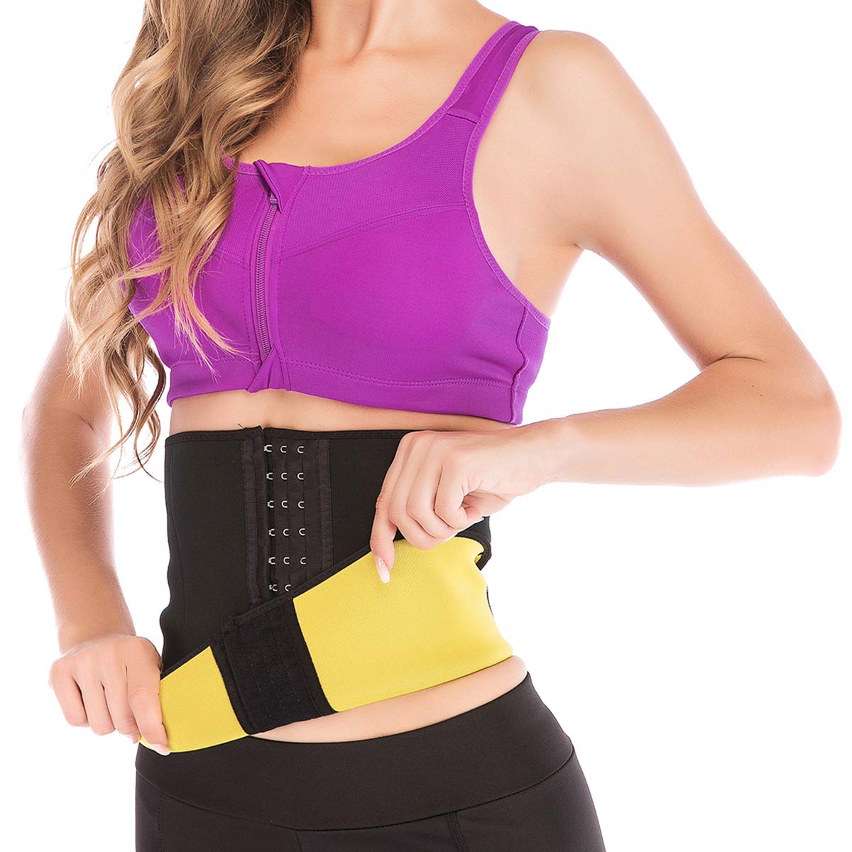 Men's Waist Trainer Trimmer Sauna Belt for Weight Loss & Body Shaping - Workout Fitness Fat Burner for Gym, Home Exercise & Postpartum Recovery